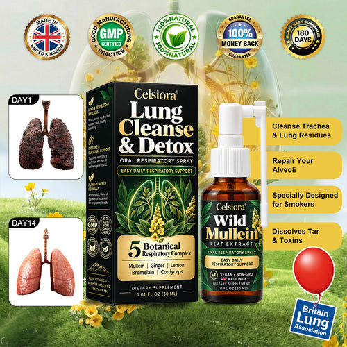 😍 💝Celsiora® Wild Mullein Leaf Extract Lung Cleanse Spray