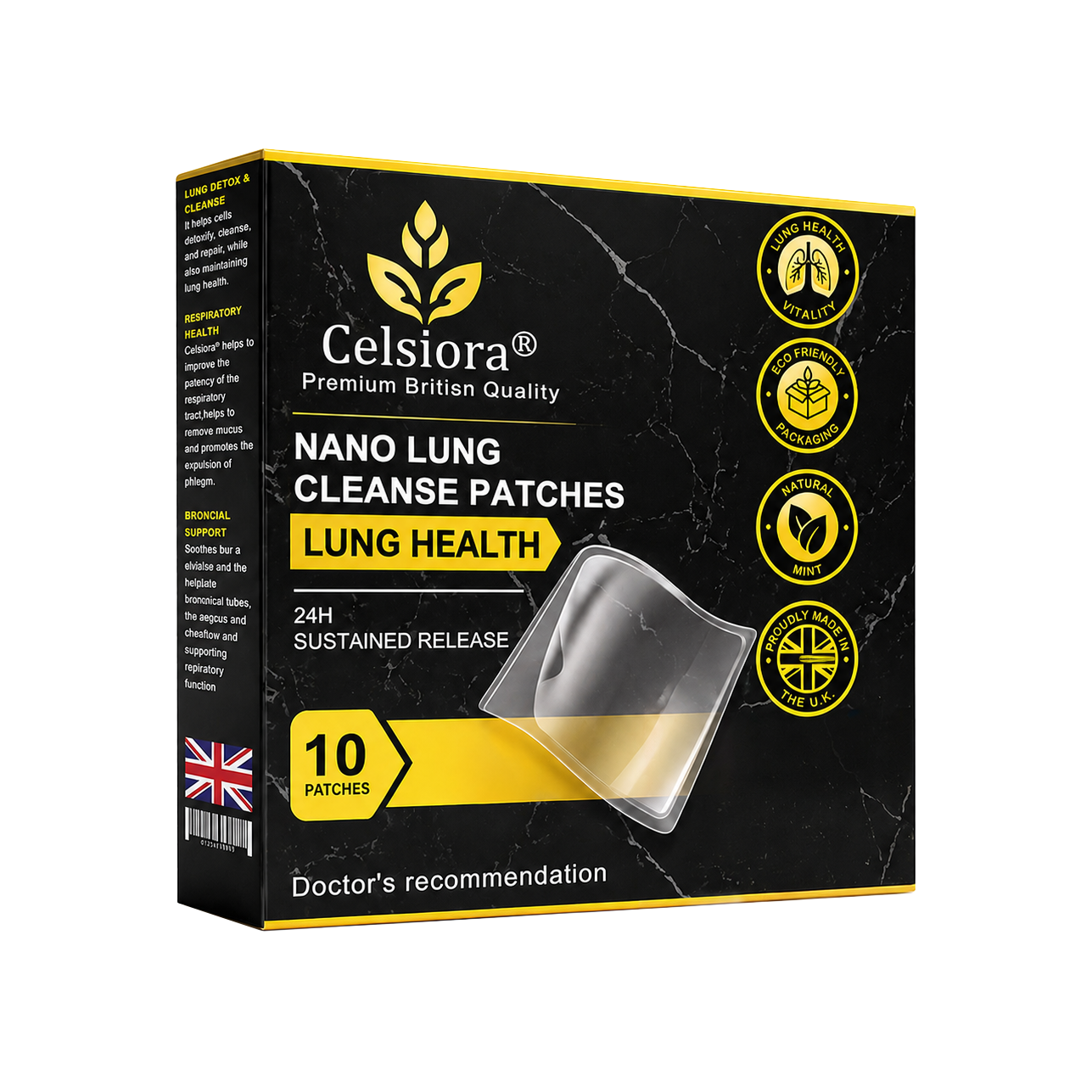 😍✨Celsiora® Nano Lung Cleanse Patches (stubborn mucus, COPD, chest tightness, shortness of breath, persistent cough, pneumonia)