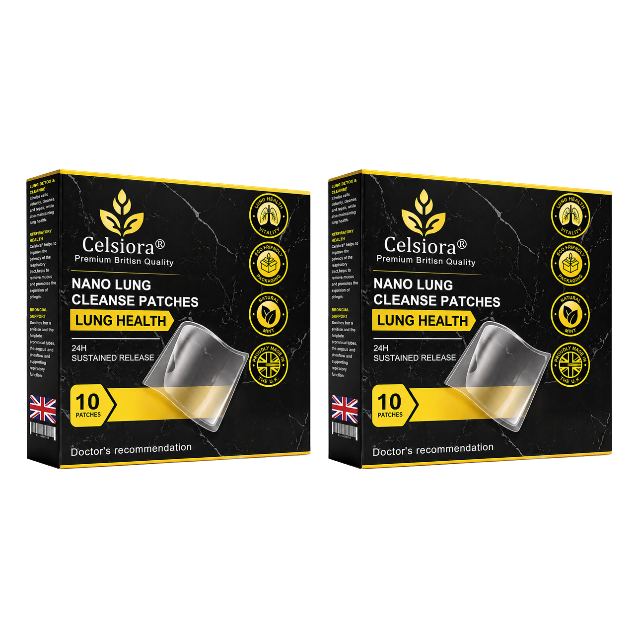 😍✨Celsiora® Nano Lung Cleanse Patches (stubborn mucus, COPD, chest tightness, shortness of breath, persistent cough, pneumonia)