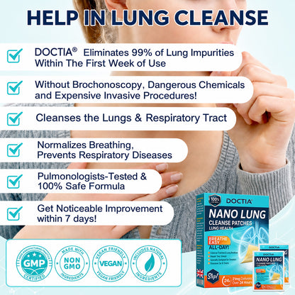 💖❤️DOCTIA® Nano Lung Cleanse Patches (Helps relieve difficulty coughing up phlegm, shortness of breath, excessive mucus and lung infections)