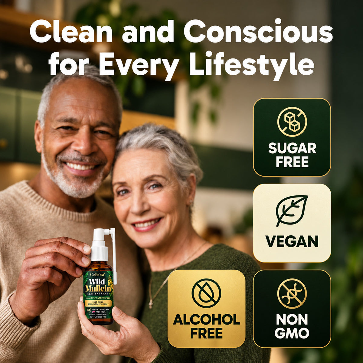 😍 💝Celsiora® Wild Mullein Leaf Extract Lung Cleanse Spray