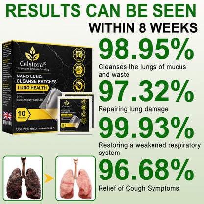😍✨Celsiora® Nano Lung Cleanse Patches (stubborn mucus, COPD, chest tightness, shortness of breath, persistent cough, pneumonia)