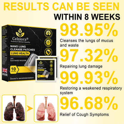 😍💖Celsiora® Nano Lung Cleanse Patches (stubborn mucus, COPD, chest tightness, shortness of breath, persistent cough, pneumonia)