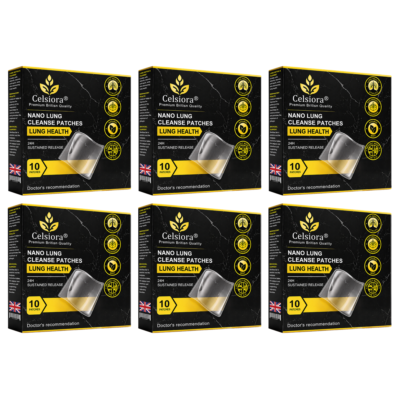 😍✨Celsiora® Nano Lung Cleanse Patches (stubborn mucus, COPD, chest tightness, shortness of breath, persistent cough, pneumonia)