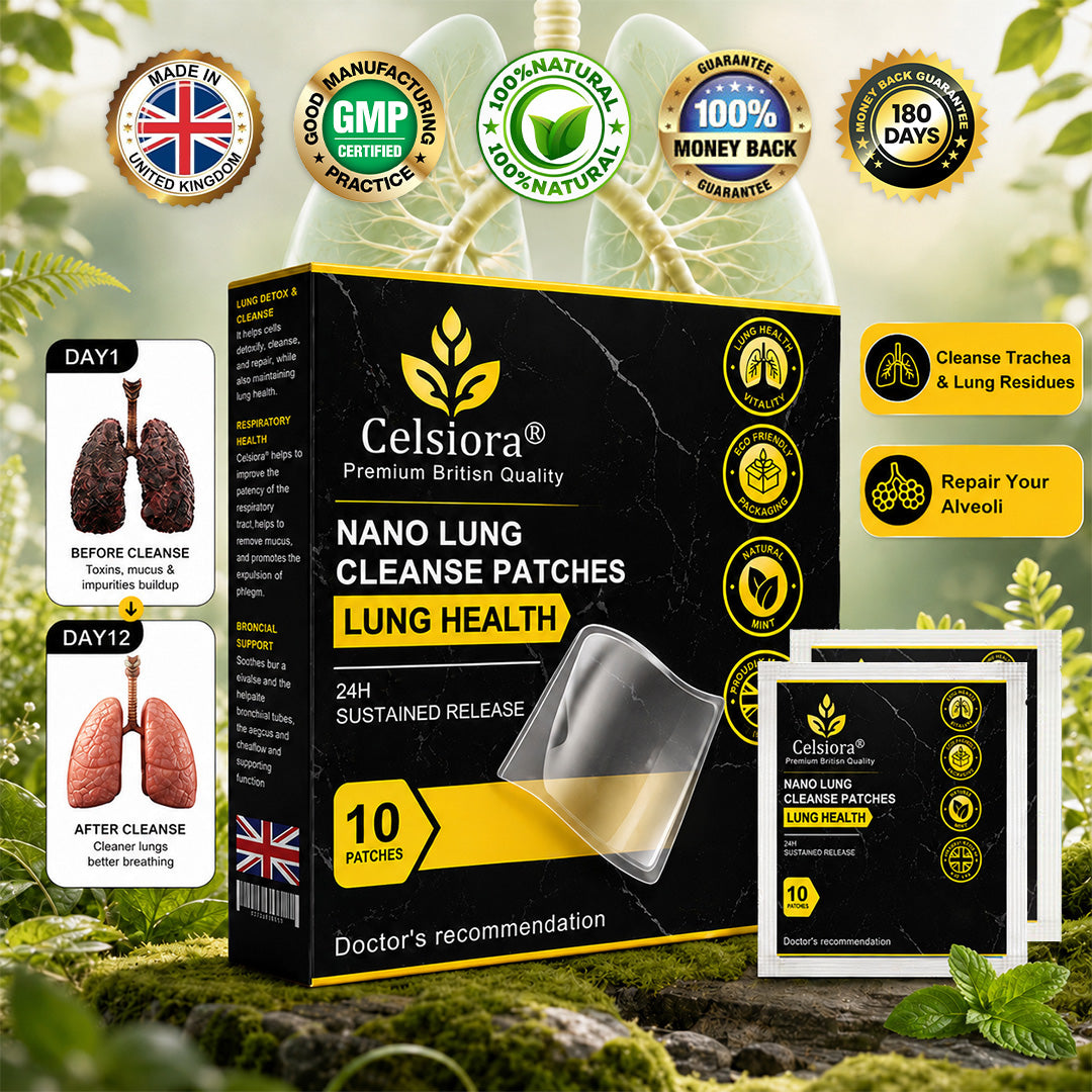 😍✨Celsiora® Nano Lung Cleanse Patches (stubborn mucus, COPD, chest tightness, shortness of breath, persistent cough, pneumonia)