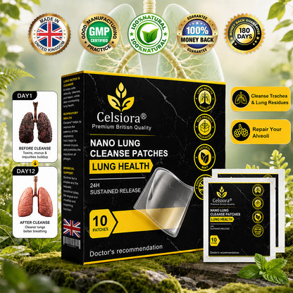 😍✨Celsiora® Nano Lung Cleanse Patches (stubborn mucus, COPD, chest tightness, shortness of breath, persistent cough, pneumonia)